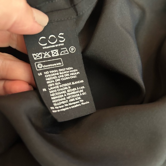 Cos black silk tunic blouse. New with tags. - Picture 7 of 8